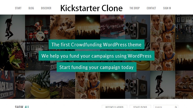 WordPress Kickstarter Crowdfunding Theme